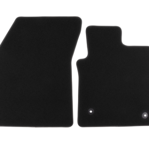 Premium Velur preproge spredaj, črne